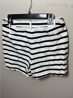 Anne Klein Black and White Striped Skirt